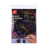 Apli Magic Scratch Laminas para Rascar - Tamaño A4 - 10 Hojas