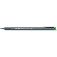 Staedtler Pigment Liner 308 Rotulador Calibrado - Trazo 0.5mm - Secado Rapido - Color Verde