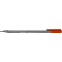 Staedtler Triplus Fineliner 334 Rotulador de Punta Fina - Trazo de 0.3mm - Tinta Base de Agua - Color Naranja Kalahari