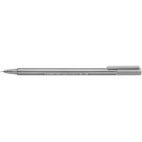 Staedtler Triplus Fineliner 334 Rotulador de Punta Fina - Trazo de 0.3mm - Tinta Base de Agua - Color Gris Plata