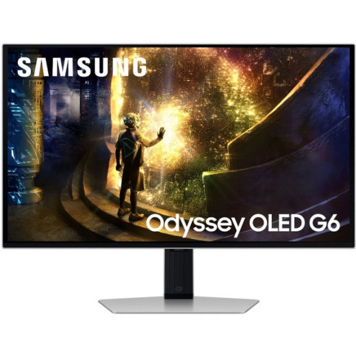 Samsung Odyssey G6 Monitor 27" OLED QHD 240Hz FreeSync y G-SYNC - Respuesta 1ms - Ajustable en Altura e Inclinable - Angulo de Vision 178º - HDMI