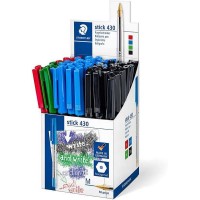 Staedtler Stick 430 Boligrafo de Bola Punta 0.35mm - Tinta Endeleble - Colores Surtidos