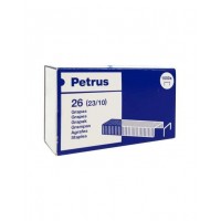 Petrus Caja de 1000 Grapas 23/10 Cobreadas - Hasta 70 Hojas - Patilla de 10mm