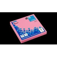 Global Notes inFO Brillant Bloc de 80 Notas Adhesivas 75 x 75mm - Certificacion FSC? - Color Rosa