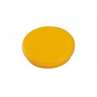 Dahle 95532 Pack de 10 Imanes para Pizarra Blanca - Diametro de 32mm - Color Amarillo