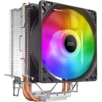 Mars Gaming Ventilador CPU 90mm con Disipador - Iluminacion RGB - Hasta 130W - Velocidad Max. 2200rpm - 2 Heatpipes