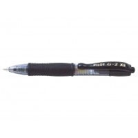 Pilot Boligrafo de Gel G2 Pixie XS Retractil - Punta de Bola Redonda 0.7mm - Trazo 0.32mm - Grip Ergonomico - Color Negro