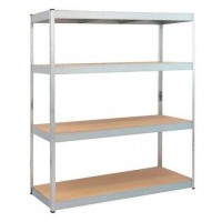 Blim Estanteria Galvanizada 4 Baldas Ajustables - Medidas 180x160x60cm - Peso Max. 600kg por Balda