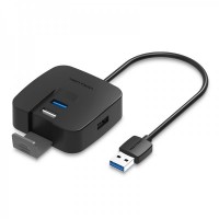 Vention HUB 4 en 1 de USB3.0 a 3xUSB2.0 - 1m - Color Negro