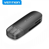 Vention Lector de Tarjetas Externo USB 2.0 - Color Negro