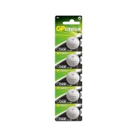 GP Lithium Pack de 5 Pilas Litio de Boton CR2430 3V