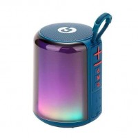 Coolsound Altavoz Bluetooth Light Boom 5W - Asa de Transporte - Efectos Luces LED - Color Azul