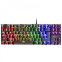 Mars Gaming MK80 Teclado Gaming Mecanico - Compacto TKL - Iluminacion RGB - Teclas Doble Inyeccion - Switches Antipolvo - Multiplataforma - Anti-ghosting Avanzado - Color Negro