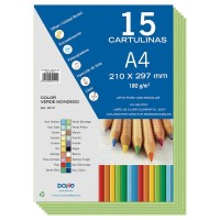 Dohe Cartulinas A4 - 15 Hojas - Ideal para Manualidades y Proyectos Escolares