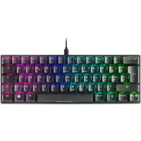 Mars Gaming MKMINI Teclado Gaming - Ultra-compacto 60% - Iluminacion FULL RGB - Switches Mecanicos OUTEMU PRO - Software Personalizable - Multiplataforma - Color Negro