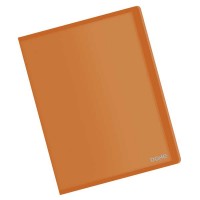 Dohe Carpeta con 20 Fundas Transparentes Soldadas A4 80mic - Tapa Flexible de Polipropileno - Color Naranja