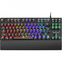 Mars Gaming MKXTKL Teclado Mecanico - Diseño TKL Compacto - Iluminacion RGB Multiefectos - Switches OUTEMU SQ - Reposamuñecas Ergonomico Extraible - Color Negro