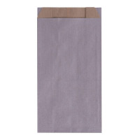 Apli Pack de 250 Sobres Kraft 11x21x5cm - Papel Kraft 50g/m² - Reutilizables y Reciclables - Color Plata