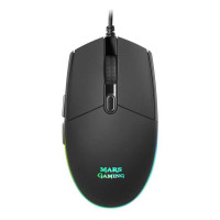 Mars Gaming MMG Raton Gaming USB 3200dpi - 6 Botones - Iluminacion LED RGB - Uso Diestro - Cable de 1.60m