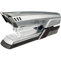 Maped Half Strip A-3545 Grapadora Metalica de Sobremesa - Hasta 25 Hojas a la Vez - Admite Grapas 24/6 y 26/6 - Grapado Abierto y Cerrado - Color Gris Metalizado