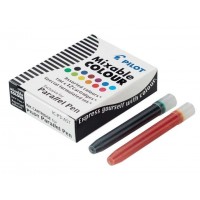 Pilot Pack de 12 Recargas para Pluma Estilografica Parallel - Capacidad 1ml - Colores Surtidos