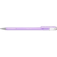 Pentel Hybrid Milky Boligrafo de Bola - Punta Fina 0.8mm - Trazo 0.4mm - Tinta de Gel Opaca - Color Violeta Pastel