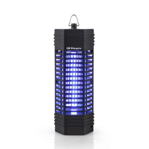 Orbegozo MQ 3006 Mata Insectos Ecologico - Luz Ultravioleta Atrae Mosquitos - sin Emision de Agentes Contaminantes - Rejilla Protectora - Facil de Usar - Encendido Electronico - Anilla para Colgar