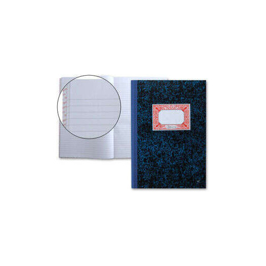 Miquel Rius Cuaderno Cartone Rayado Horizontal Tamaño Folio Natural 100 Hojas sin Numerar - Cubiertas de Carton Contracolado - Lomo de Tela Engomada Azul