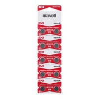 Maxell Pack de 10 Pilas Alcalinas de Boton LR1130 1.5V