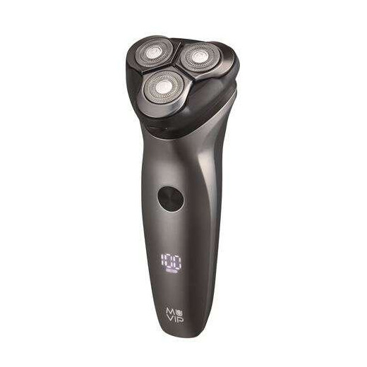 Muvip Afeitadora Electrica Waterproof Recargable - 3 Cabezales Flexibles Multidireccionales - Para Humedo y Seco - Autonomia hasta 1h