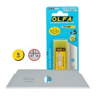 Olfa Pack de 5 Cuchillas de Respuesto para Cutters Olfa SK-2 - Acero Inoxidable