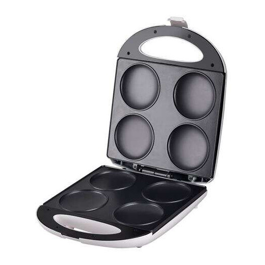 Muvip Arepera 1400W - Capacidad para 4 Arepas de 10cm aprox. - Recubrimiento Antiadherente - Asa Tacto Frio