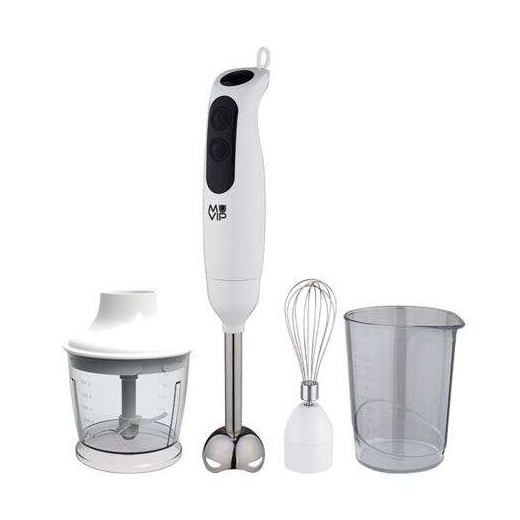 Muvip Batidora de Mano 500W + Accesorios - 2 Velocidades - Cuchilla de Acero Inoxidable - Termostato de Seguridad