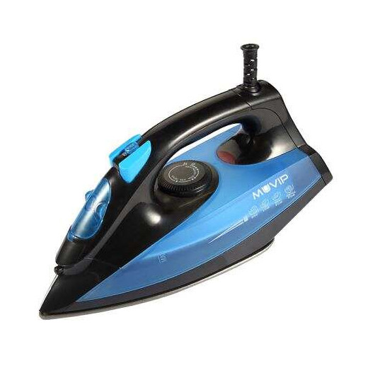 Muvip Plancha de Ropa con Vapor 1600W - Suela de Ceramica - Deposito de 140ml - Control de Temperatura - Cable 1.8m