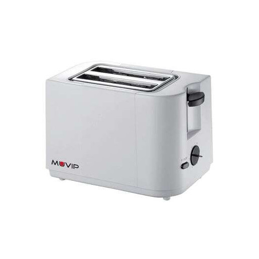 Muvip Tostadora de Pan 700W - Capacidad para 2 Rebanadas - 6 Niveles de Tostado - Parada Automatica y Manual
