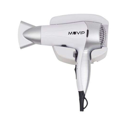 Muvip Secador de Pelo 2200W - Motor DC - Base para Colgar en Pared - 2 Velocidades y 3 Temperaturas - Boton Aire Frio - Cable 1.8m