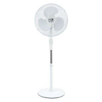 Muvip Ventilador de Pie 45W 3 Aspas - 3 Velocidades - Altura e Inclinacion Ajustables - Base Reforzada - Color Blanco