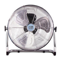 Muvip Ventilador Industrial de Suelo - 55W - 3 Velocidades - Color Plata