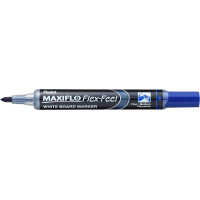 Pentel Maxiflo Flex-Feel Rotulador para Pizarra Blanca - Punta Flexible 4.6mm - Trazo de 1 a 5mm - Dosificacion de Tinta mediante Embolo - Color Azul