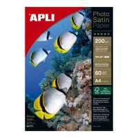 Apli Papel Fotografico Photosatin A4 200g 60 Hojas