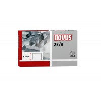 Novus 23/8 Super Caja de 1000 Grapas 23/8 Galvanizadas para Grapadoras de Gruesos