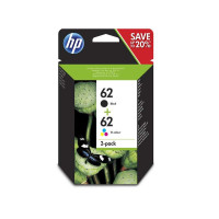 HP 62 Negro + Color Pack de 2 Cartuchos de Tinta Originales - N9J71AE