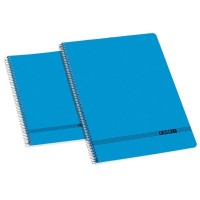 Enri Oficina Fº Tapa Blanda Cuaderno Espiral 4x4 - Tamaño Fº - Tapa Blanda - Cuaderno Espiral - Cuadricula 4x4 - Color Azul