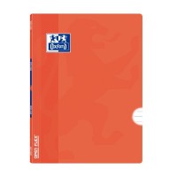 Oxford School Classic Openflex A4 Libreta Grapada - Tapa de Plastico Resistente - 1 Linea con Margen - 48 Hojas - Color Naranja