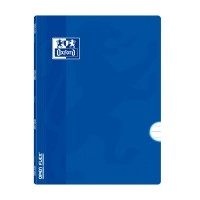 Oxford School Classic Openflex A4 - Tapa de Plastico Resistente - Libreta Grapada - 1 Linea con Margen - 48 Hojas - Color Azul