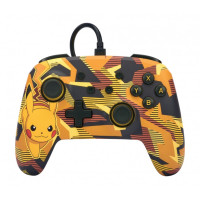 PowerA Mando con Cable Enhanced para Nintendo Switch - Camo Storm Pikachu