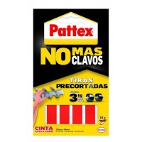 Pattex Nmc Cinta Doble Cara Bl 10 Tiras - Adhesion Duradera - Fijacion congran Fuerza - Practica y Limpia