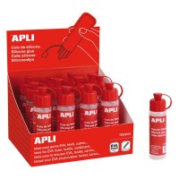 Apli Cola Silicona 25ml - Secado Rapido - Resistente al Agua - Transparente