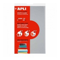 Apli Pack de 3 Fundas Transparentes de PVC - Solapa Autoajustable - Facil Aplicacion - Eco-Friendly