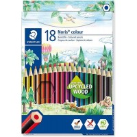 Staedtler Noris Colour 185 Pack de 18 Lapices Hexagonales de Colores - Resistencia a la Rotura - Colores Surtidos